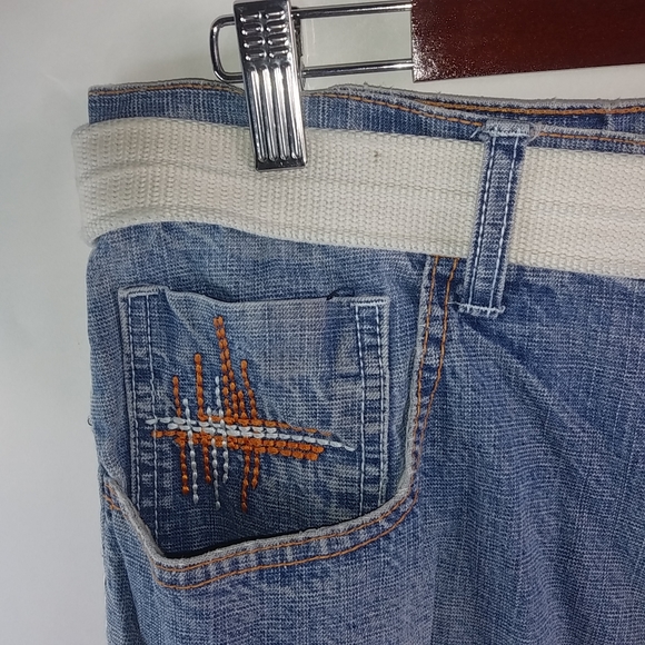 Urban Level Mens 38 Distressed Cutoff Jeans Shorts - Picture 3 of 9